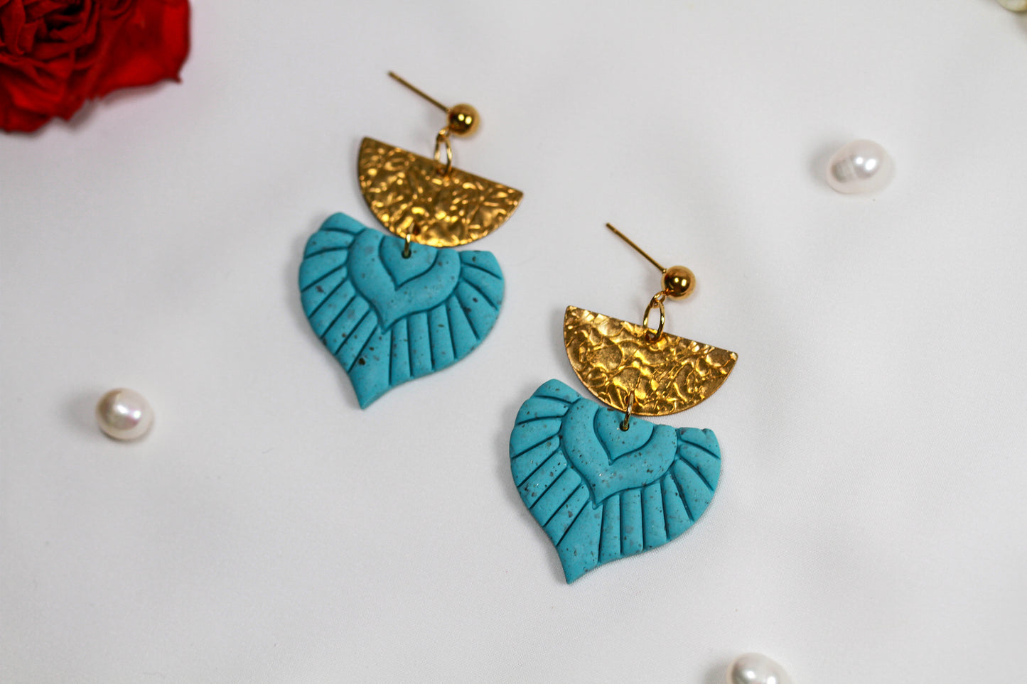 Turquoise Boho Gold – Ohrringe