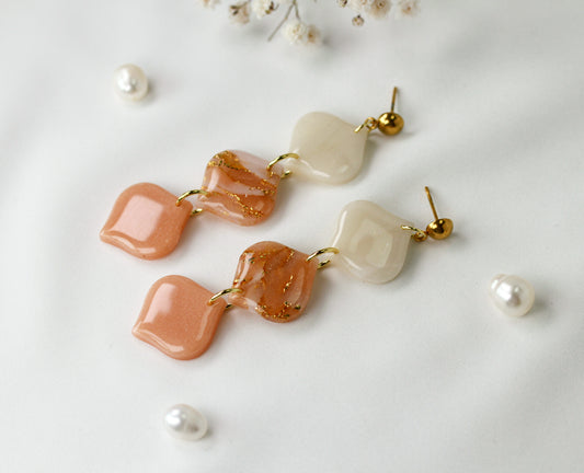 Apricot Bloom – Ohrringe
