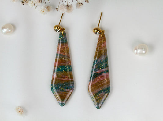 Rainbow Veil – Lange Ohrringe