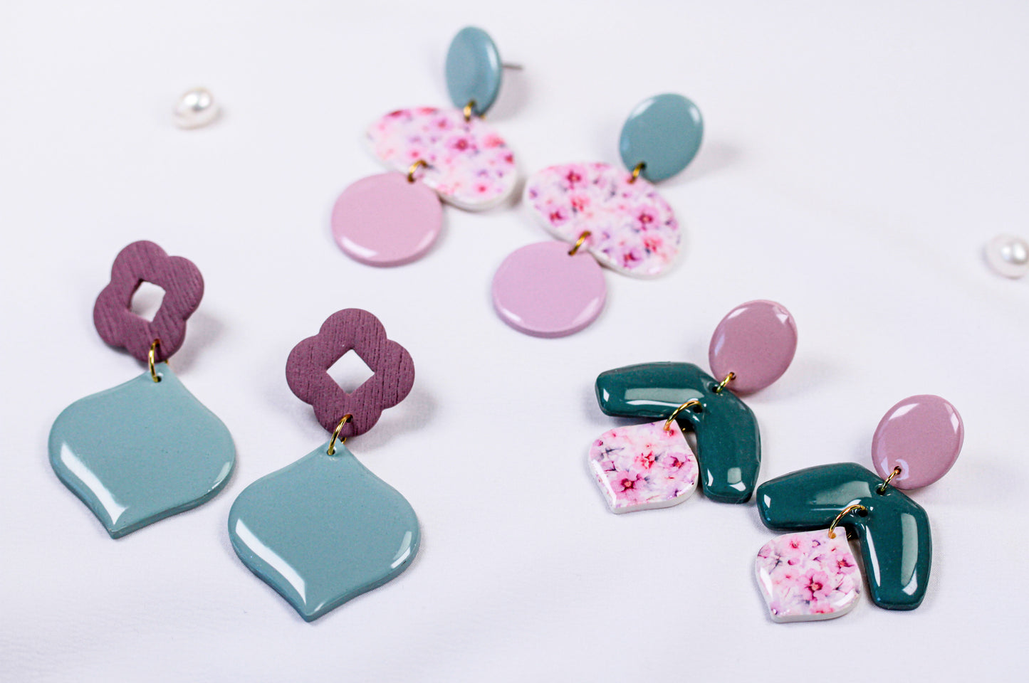 Blush Garden Curve -Ohrringe