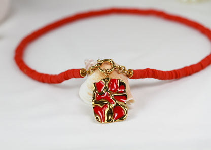 Scarlet Heart Charm - Halskette