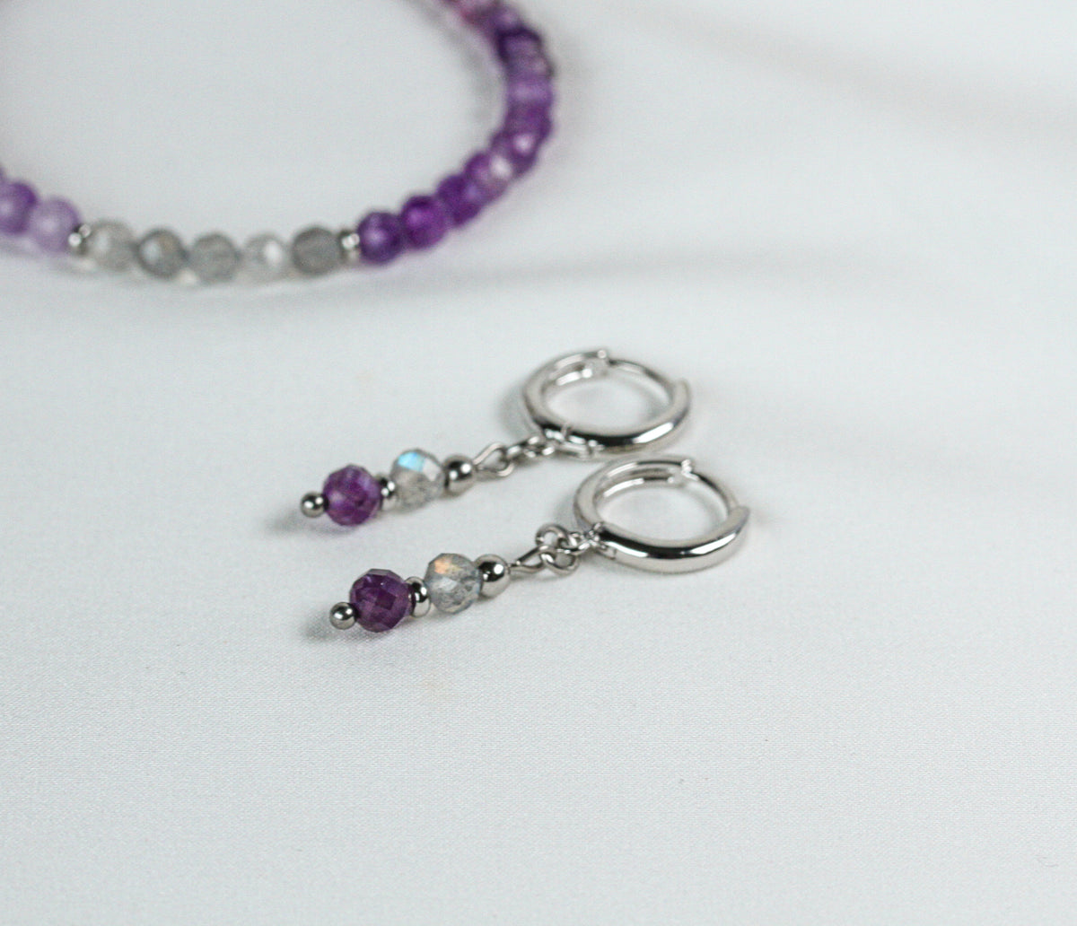 Violet Dusk – Schmuckset mit Amethyst und Labradorit