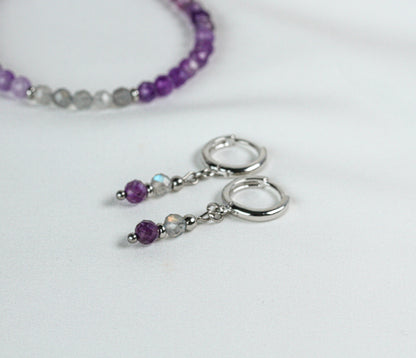 Violet Dusk – Schmuckset mit Amethyst und Labradorit