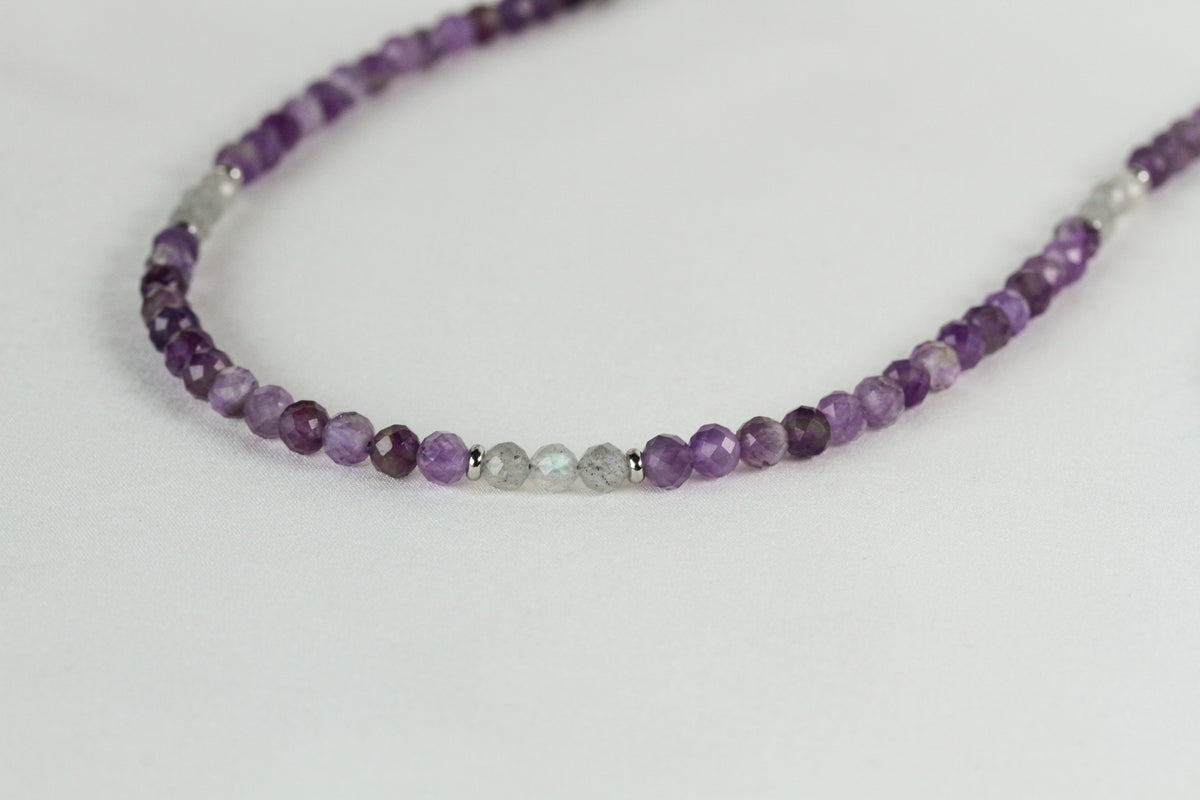 Violet Dusk – Schmuckset mit Amethyst und Labradorit