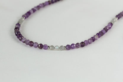 Violet Dusk – Schmuckset mit Amethyst und Labradorit