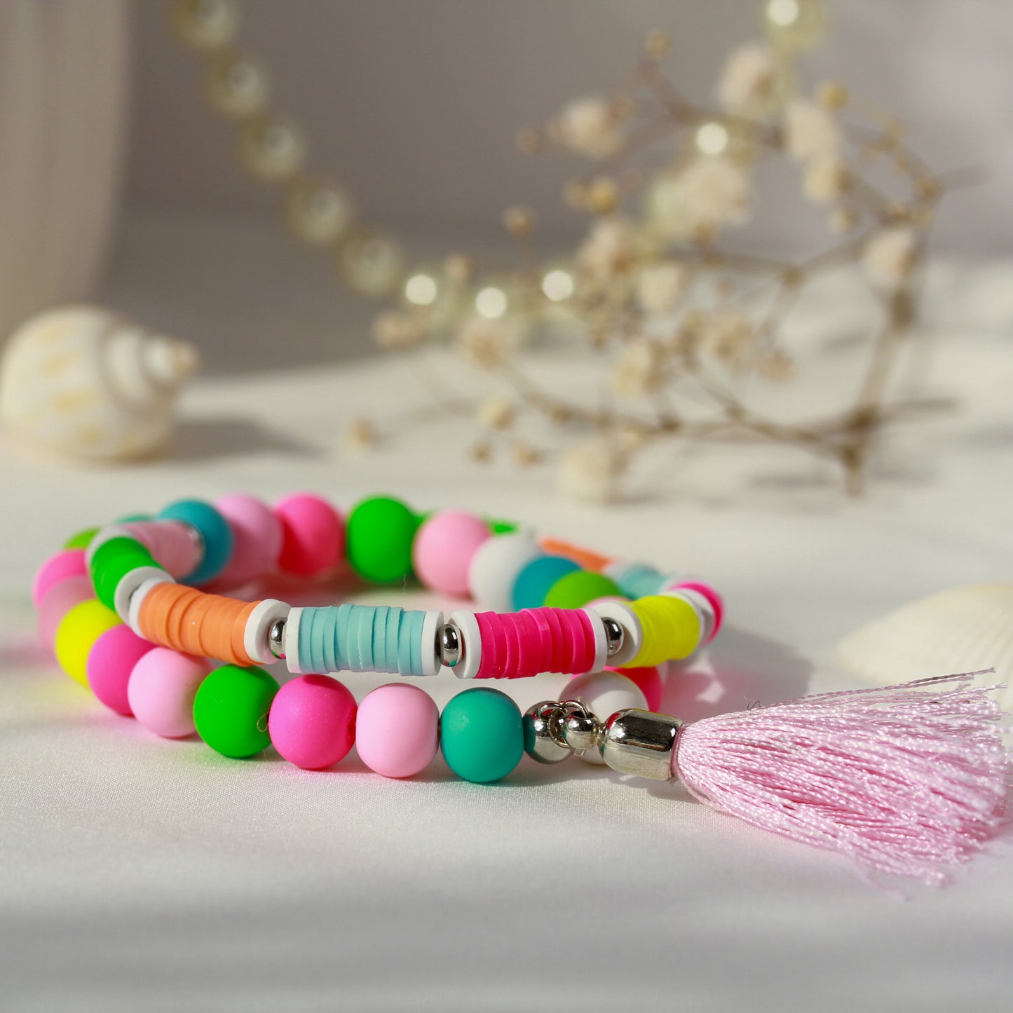 Pink Breeze Pop – Katsuki-Wickelarmband in Pink