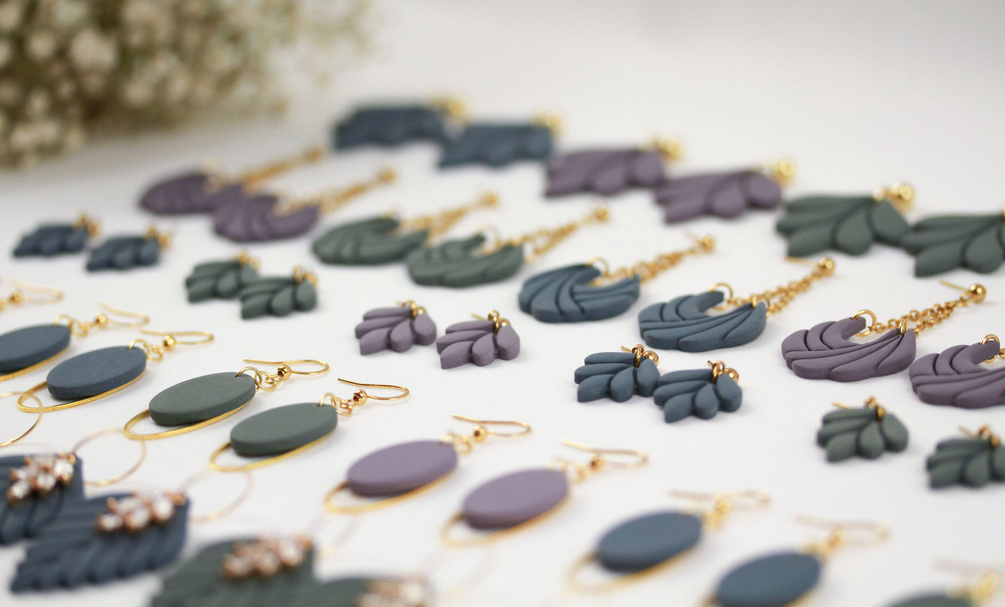 Ovale Polymer Clay Ohrringe – Statement Schmuck | Dewlight Kollektion