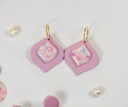 Soft Bloom – Rose Frame - Ohrringe