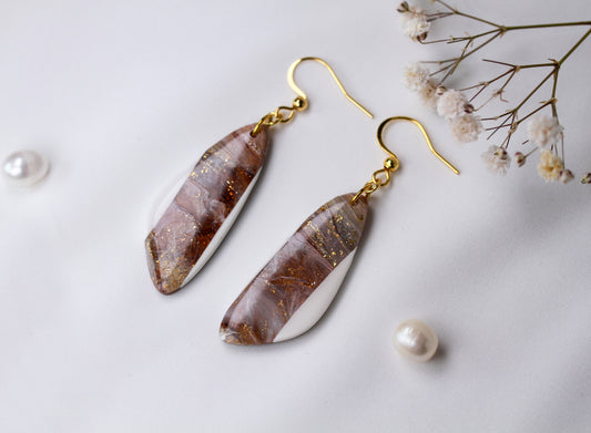 Ivory Mocha Dangles – Ohrringe