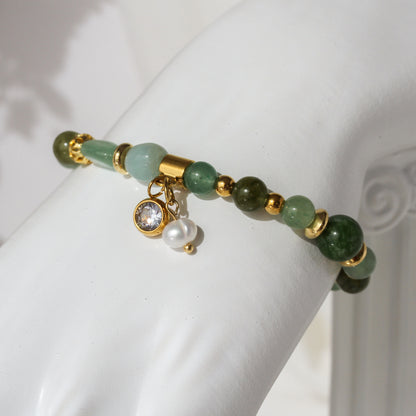 Sage Leaf – Grünes Aventurin-Armband
