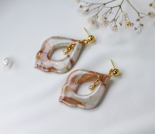 Nude Crystal Bloom – Ohrringe