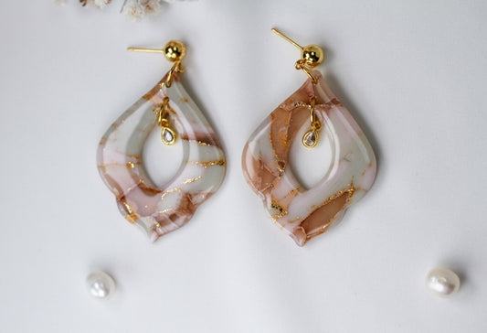 Nude Crystal Bloom – Ohrringe