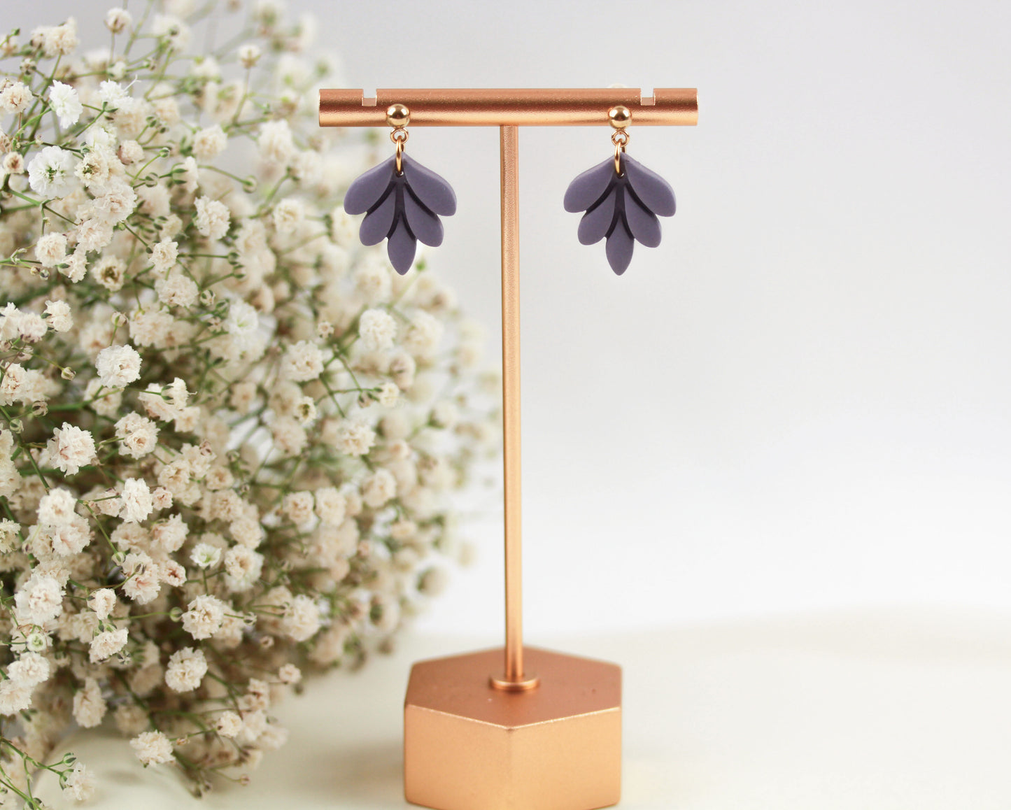 Kleine Blatt Ohrringe – Handgefertigte Polymer Clay Statement Ohrringe | Dewlight