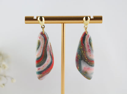 Twist Rosé Green – Statement Ohrringe