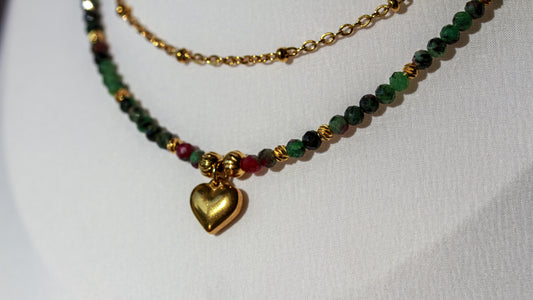 Heart of Zoisite – Halskette