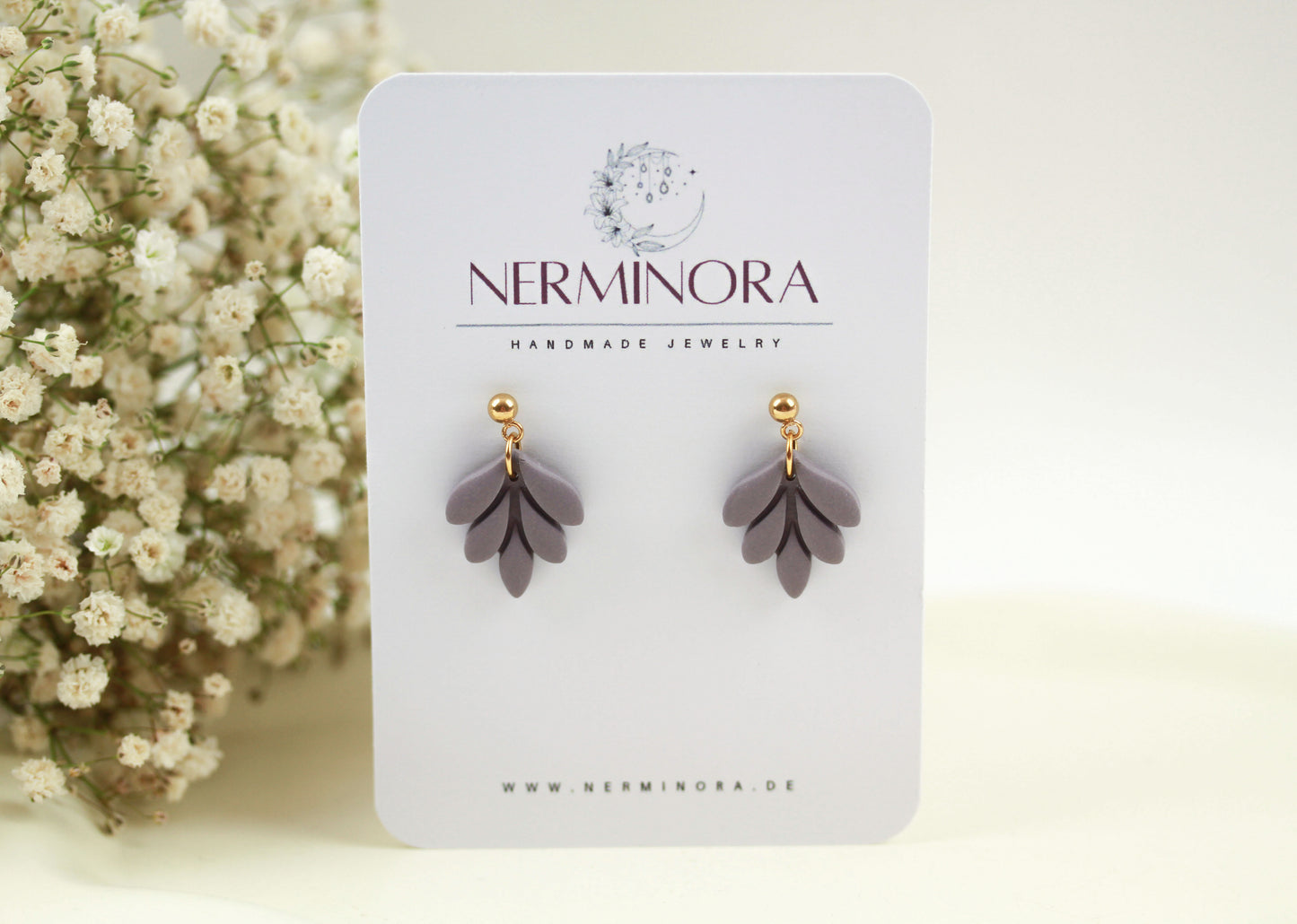 Kleine Blatt Ohrringe – Handgefertigte Polymer Clay Statement Ohrringe | Dewlight