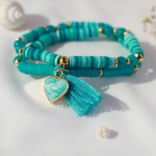 Lagoon Stone Duo - Katsuki Doppelarmband