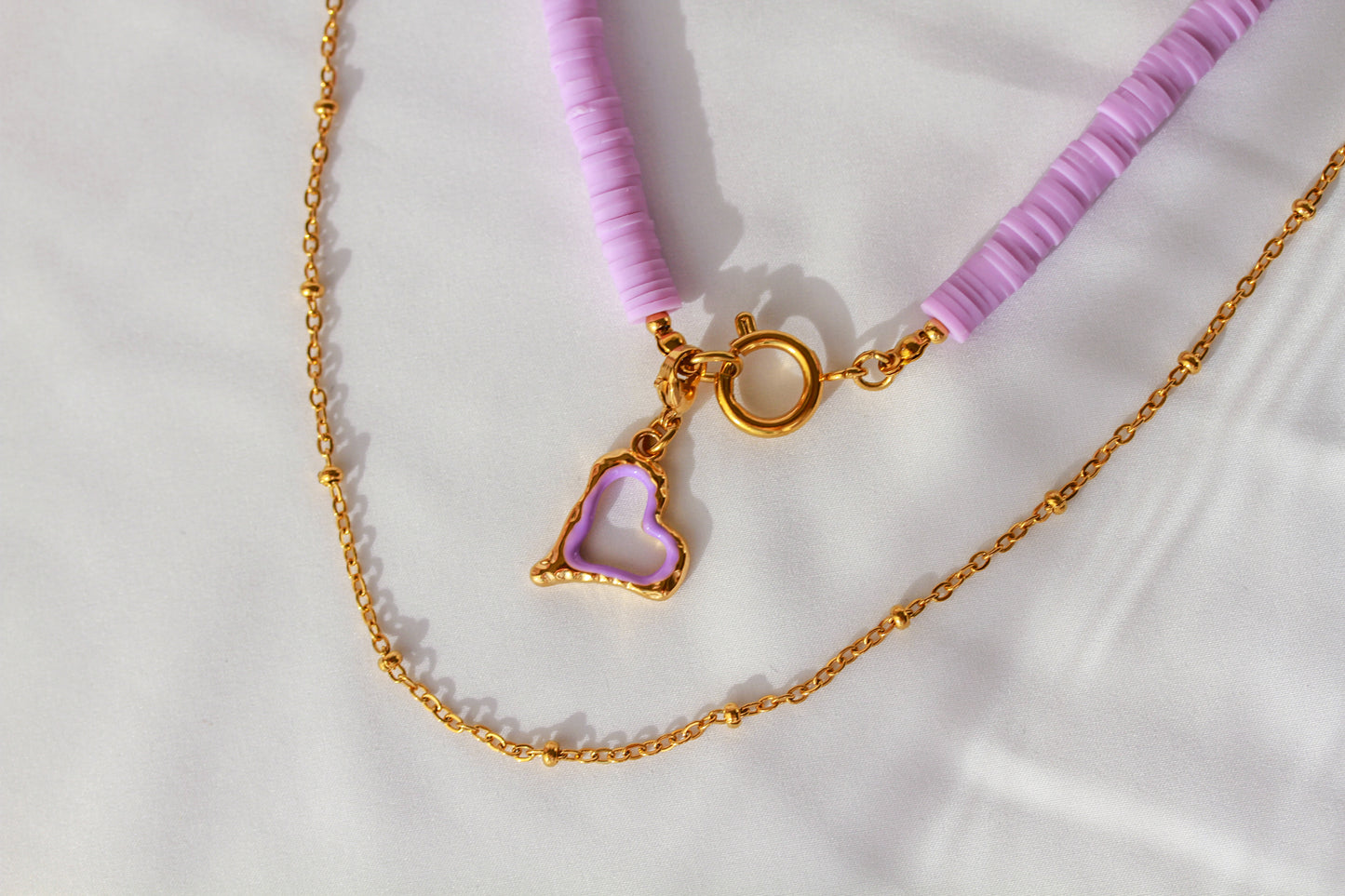 Lilac Heart Frame - Halskette
