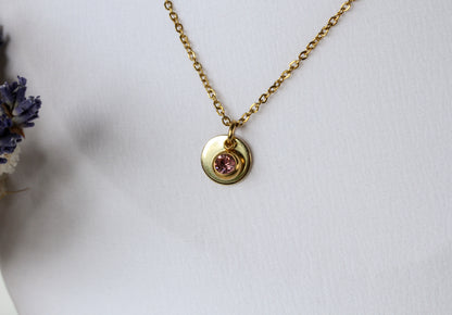 Birthstone Glow – Halskette in Geburtssteinfarbe