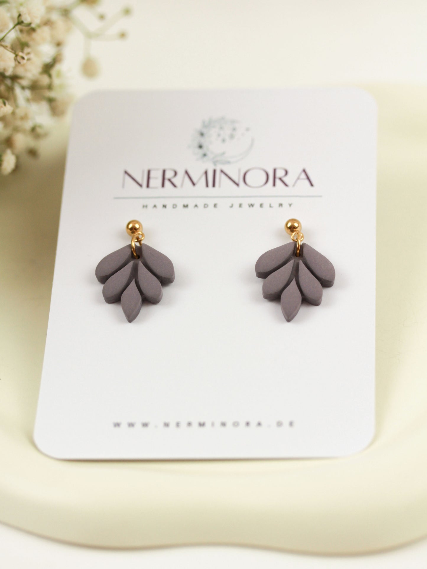 Kleine Blatt Ohrringe – Handgefertigte Polymer Clay Statement Ohrringe | Dewlight