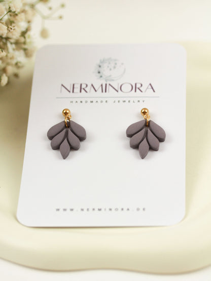 Kleine Blatt Ohrringe – Handgefertigte Polymer Clay Statement Ohrringe | Dewlight