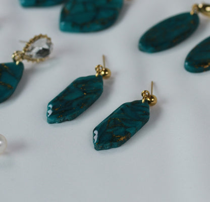 Viridia Turquoise Gold – Ohrringe