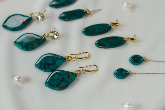 Viridia Turquoise Gold – Ohrringe