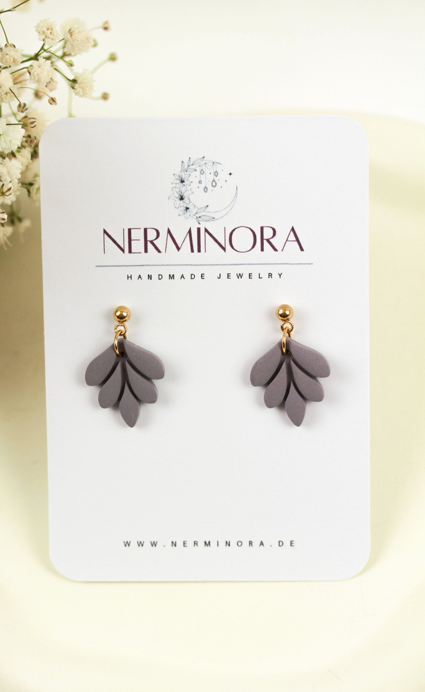 Kleine Blatt Ohrringe – Handgefertigte Polymer Clay Statement Ohrringe | Dewlight