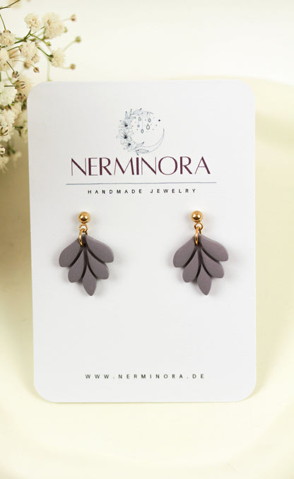 Kleine Blatt Ohrringe – Handgefertigte Polymer Clay Statement Ohrringe | Dewlight