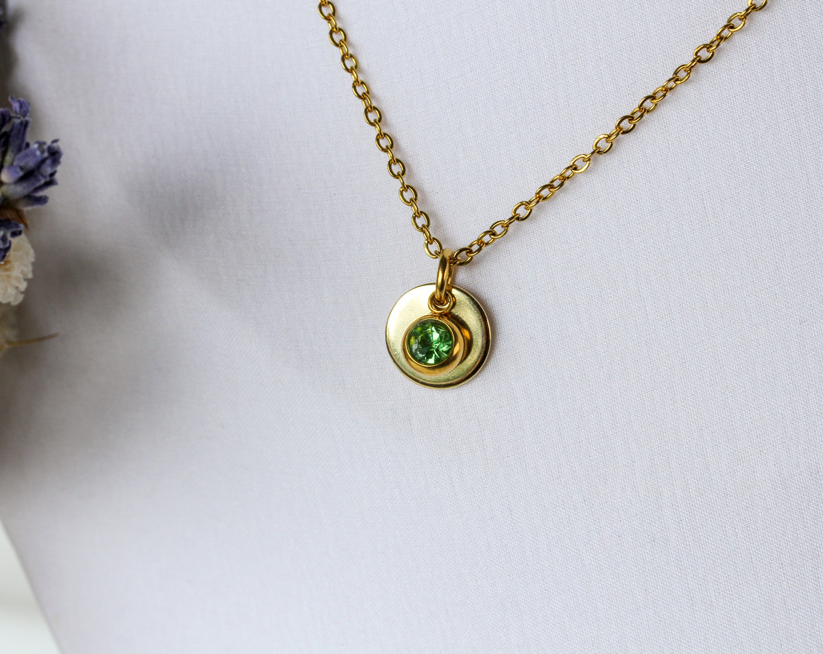 Birthstone Glow – Halskette in Geburtssteinfarbe