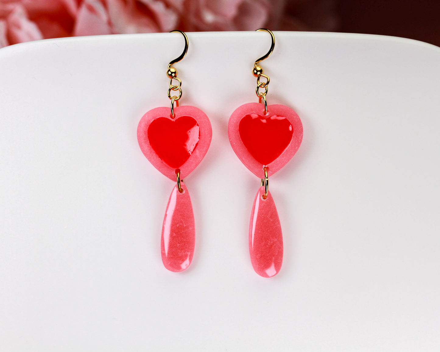 Cherry Heart Drops - Ohrringe