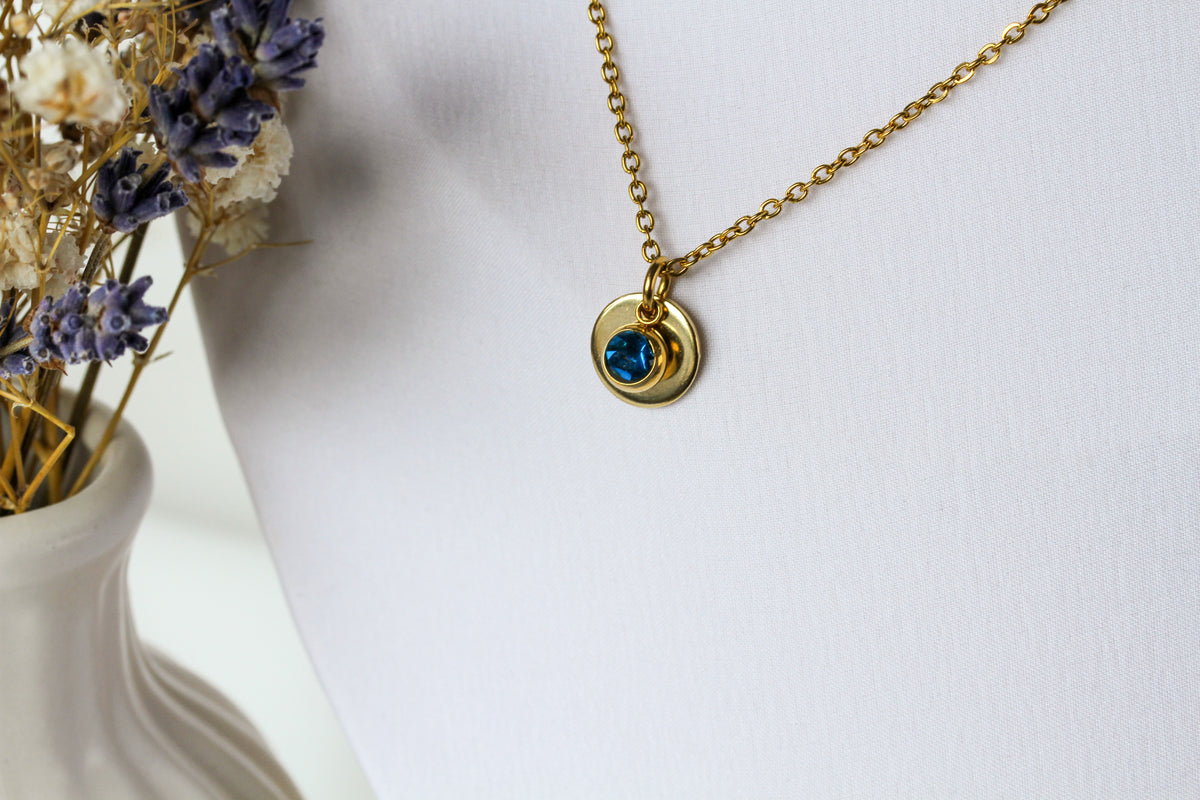 Birthstone Glow – Halskette in Geburtssteinfarbe