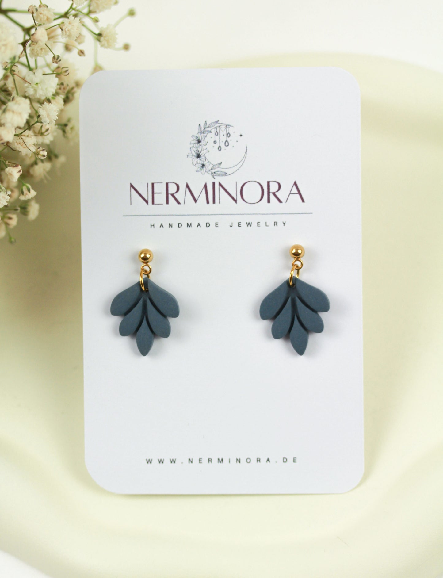 Kleine Blatt Ohrringe – Handgefertigte Polymer Clay Statement Ohrringe | Dewlight