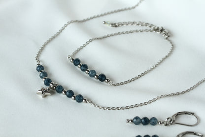 Sapphire Starlight – Schmuckset mit Saphir und Sternanhänger