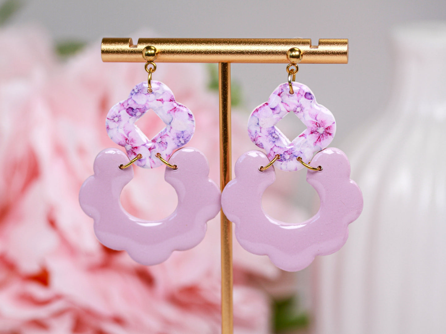 Velvet Blossom – Rosé Fleur - Ohrringe