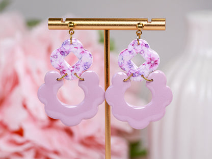 Velvet Blossom – Rosé Fleur - Ohrringe