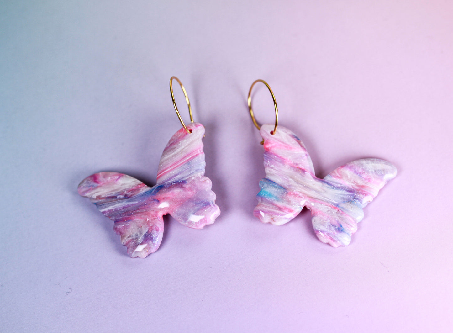 Pastel Butterfly - Ohrringe