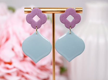 Blush Garden – Mauve Bloom Drop - Ohrringe