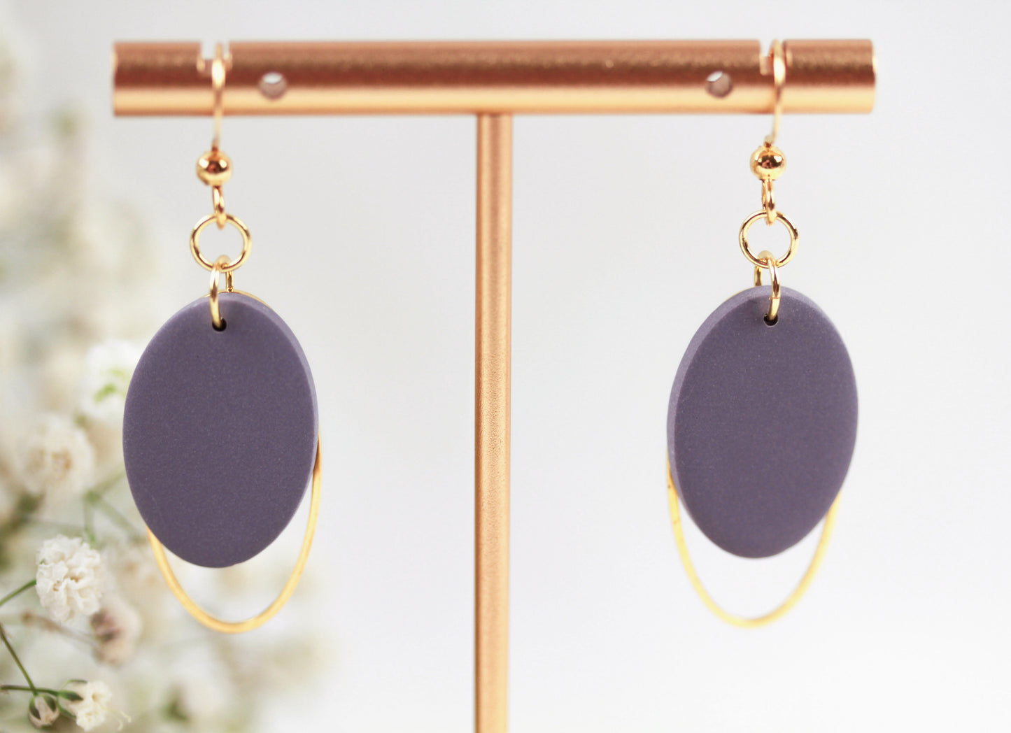 Ovale Polymer Clay Ohrringe – Statement Schmuck | Dewlight Kollektion