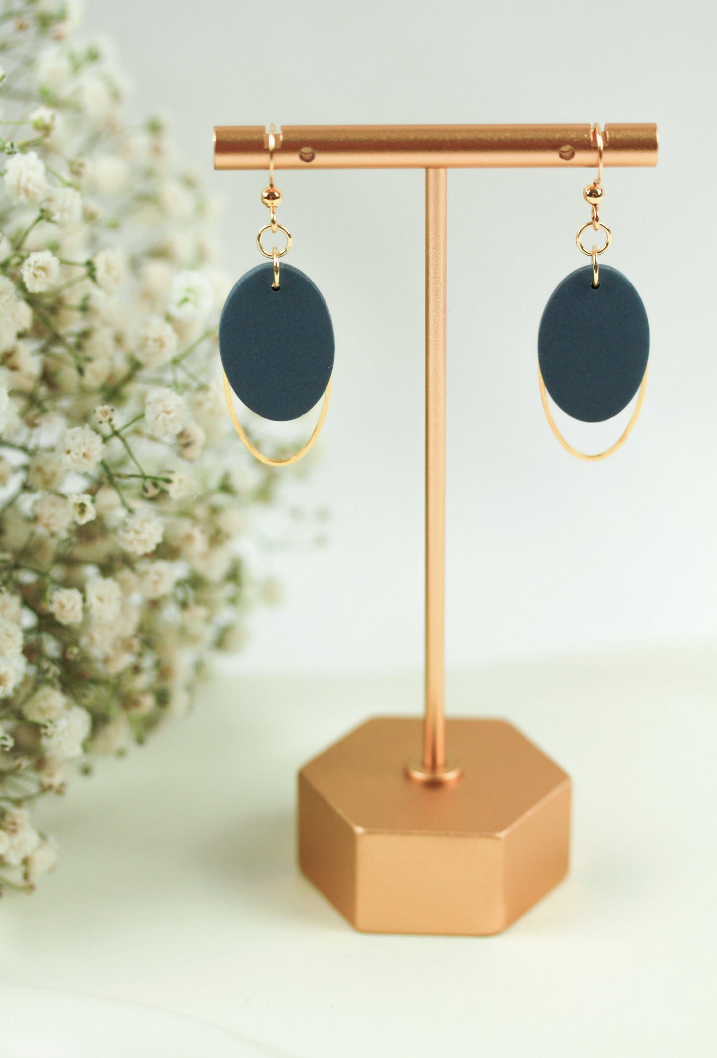 Ovale Polymer Clay Ohrringe – Statement Schmuck | Dewlight Kollektion