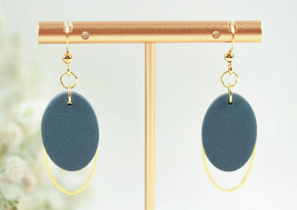 Ovale Polymer Clay Ohrringe – Statement Schmuck | Dewlight Kollektion