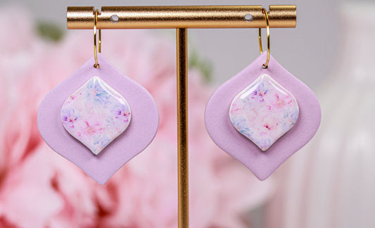 Soft Bloom – Rose Frame - Ohrringe