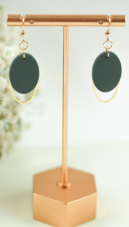 Ovale Polymer Clay Ohrringe – Statement Schmuck | Dewlight Kollektion