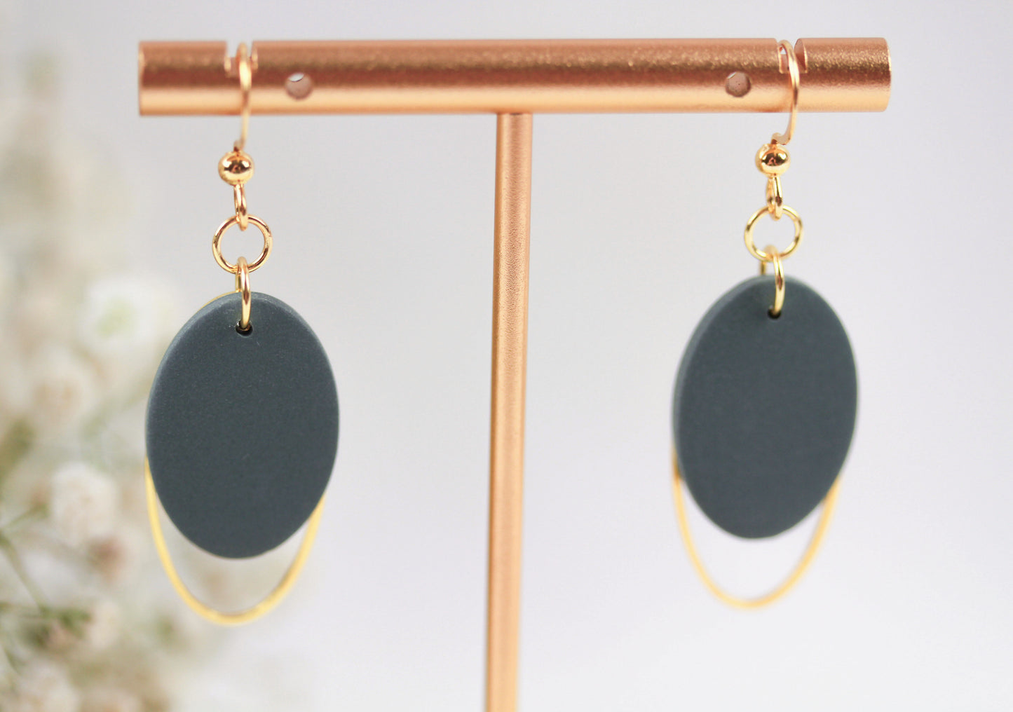 Ovale Polymer Clay Ohrringe – Statement Schmuck | Dewlight Kollektion