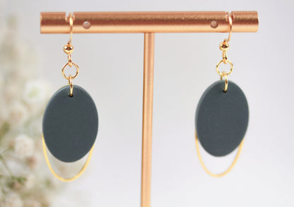 Ovale Polymer Clay Ohrringe – Statement Schmuck | Dewlight Kollektion