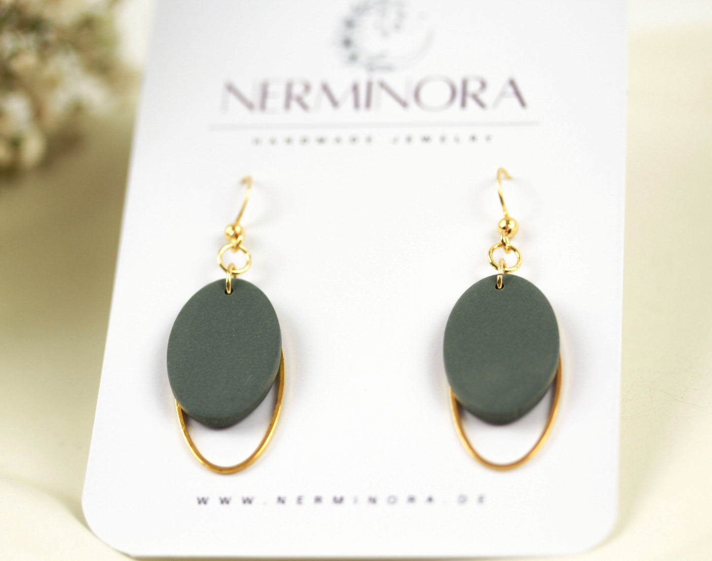 Ovale Polymer Clay Ohrringe – Statement Schmuck | Dewlight Kollektion