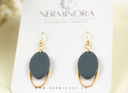 Ovale Polymer Clay Ohrringe – Statement Schmuck | Dewlight Kollektion