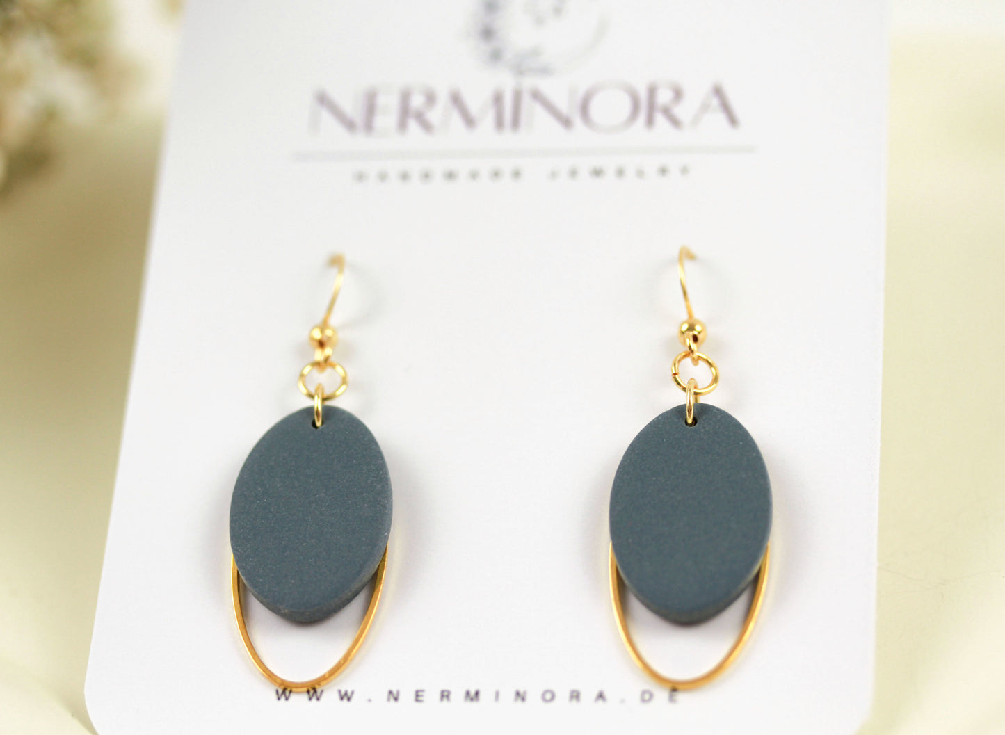 Ovale Polymer Clay Ohrringe – Statement Schmuck | Dewlight Kollektion