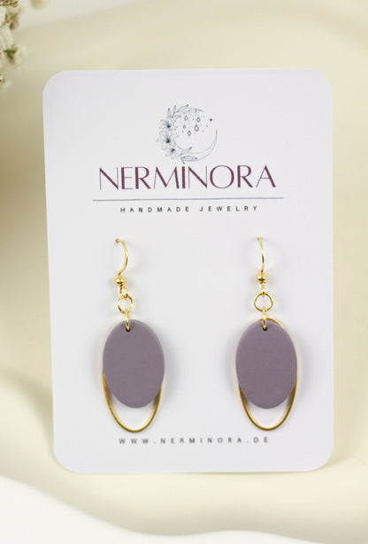 Ovale Polymer Clay Ohrringe – Statement Schmuck | Dewlight Kollektion