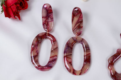 Rosegold Marble - Ohrringe